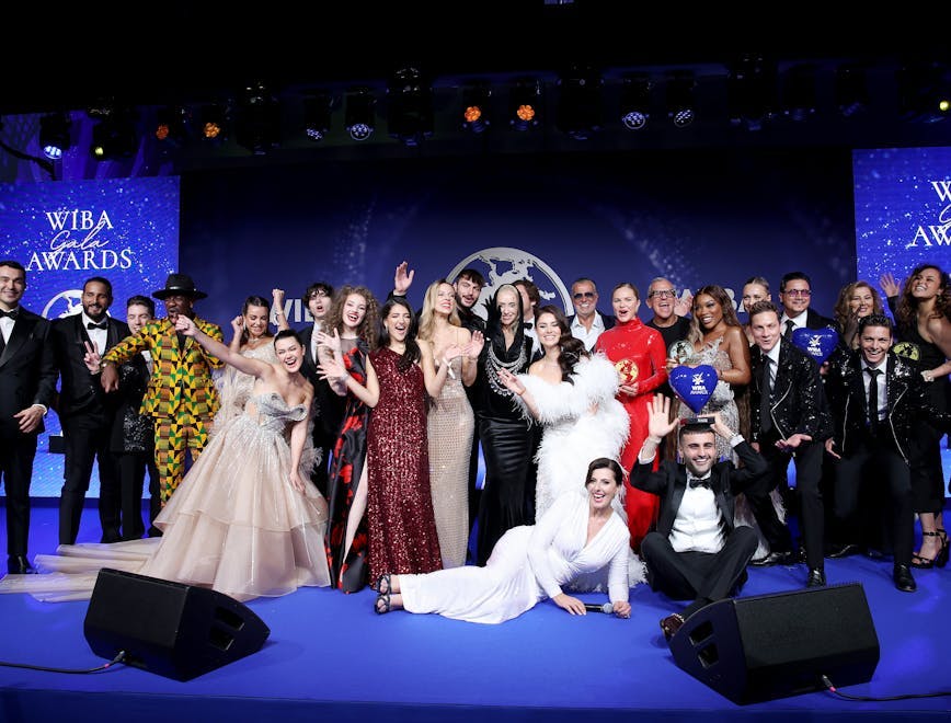 arts culture and entertainment celebrities cannes dress stage formal wear groupshot person adult male man gown bride