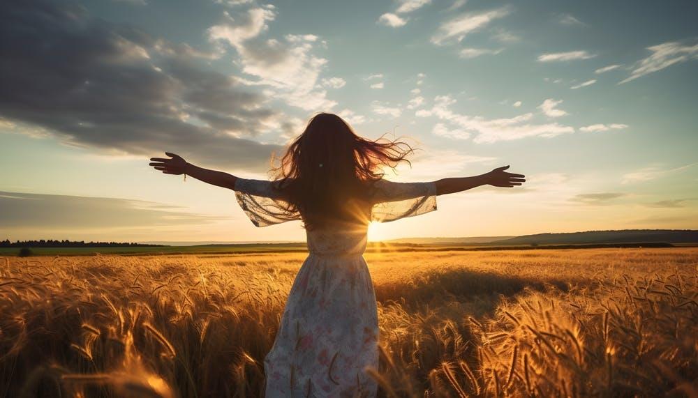 country,hands,beauty,sunshine,happy,beautiful,golden,grain,female,sky,attractive,pleasure,relaxing,girl,countrywoman,field,background,silhouette,arms,sunrise,woman,young,enjoy,dreams,inspiration,sun,life,summer,agriculture,hair,freedom,happiness,farming,wheat,free,meadow,harvest,carefree,nature,countryside,people,lifestyle,outdoor,horizon,sunlight,healthy,sunset,farmer,landscape,fashion face happy head person triumphant child female girl