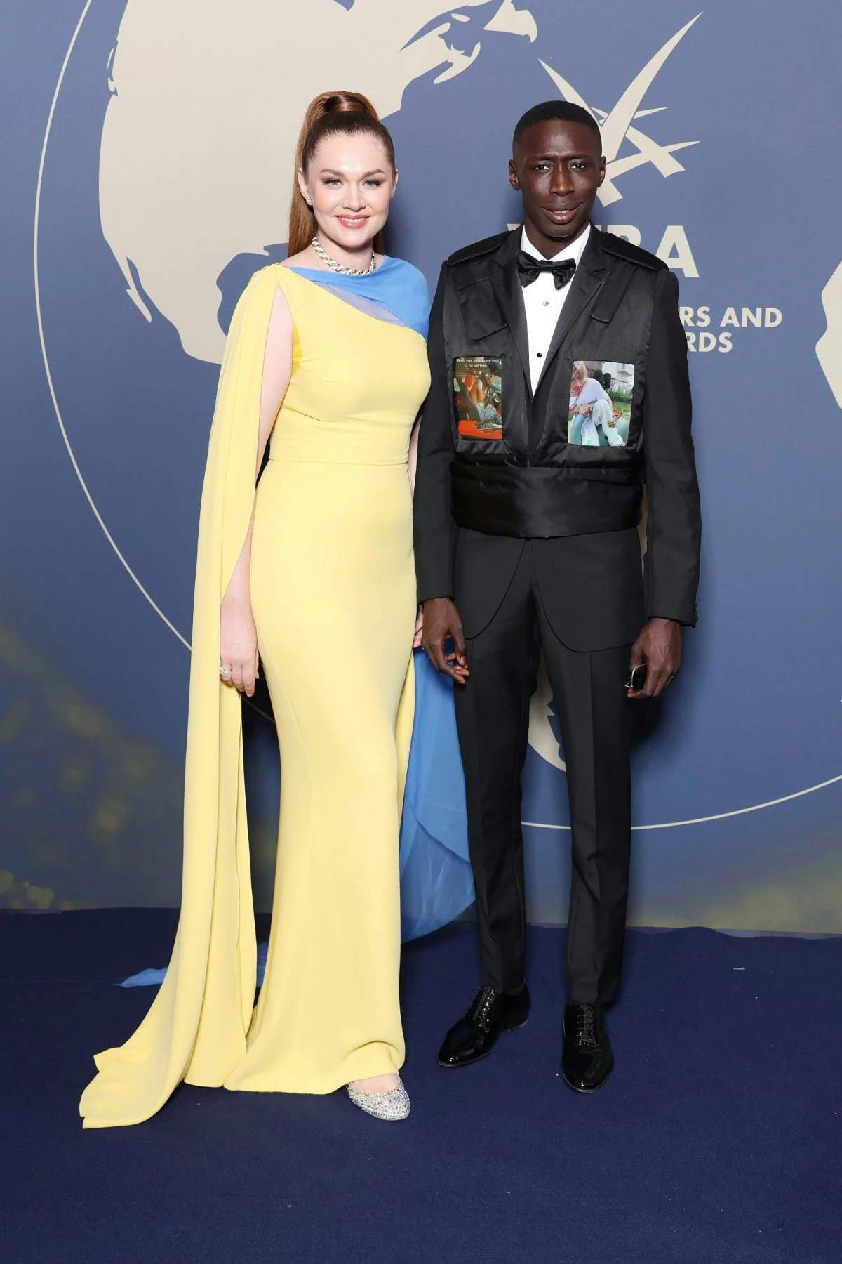 fashion adult female person woman necklace formal wear male man tie