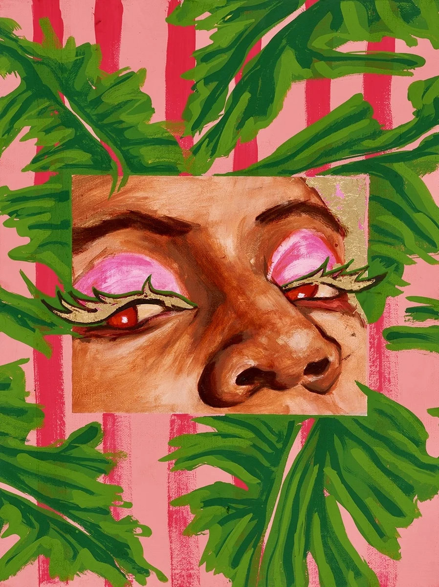 art painting modern art person face head graphics