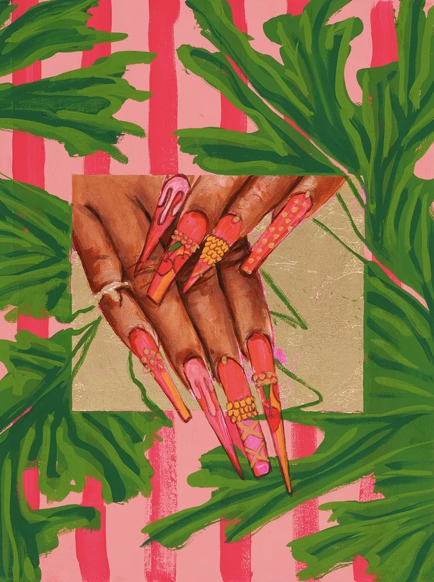 art painting body part finger hand person electronics hardware plant