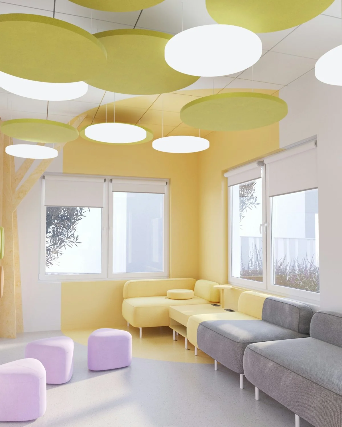 indoors room waiting room building furniture living room couch reception reception room home decor