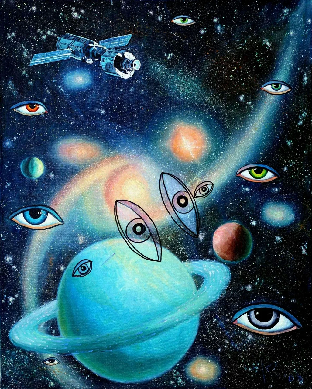 astronomy outer space planet person face head