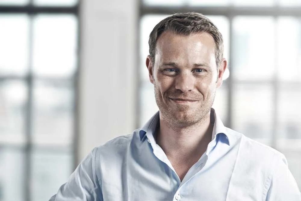 face head person smile adult male man clothing shirt blonde