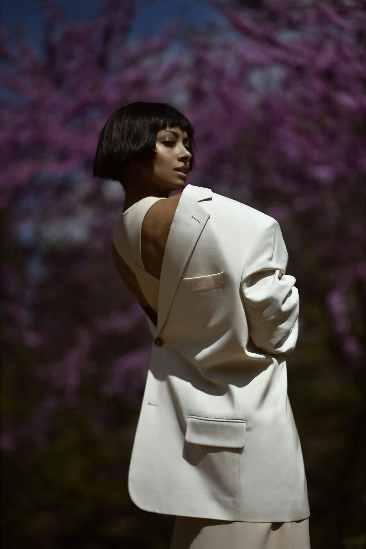 coat long sleeve formal wear suit blazer adult female person woman dress