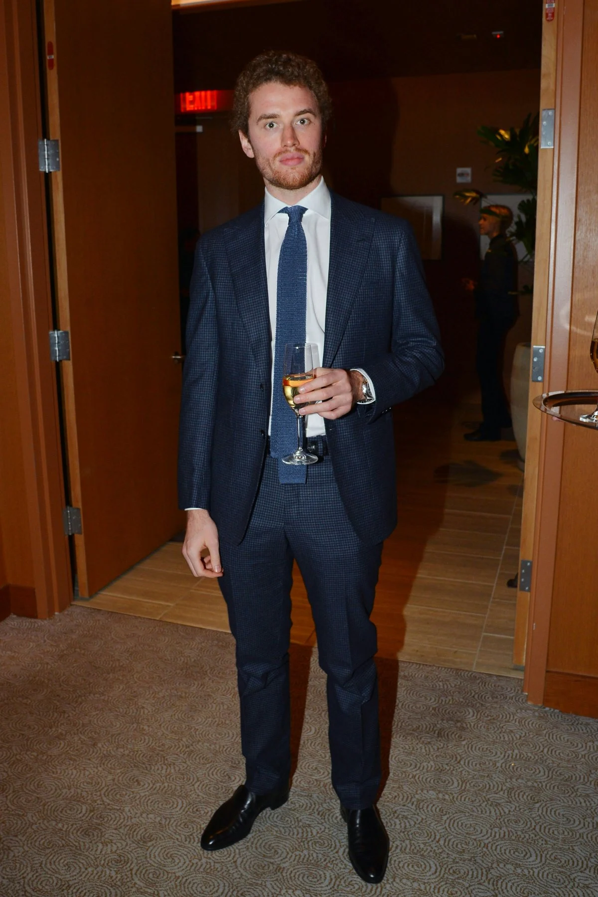 new york formal wear suit blazer adult male man person tie standing flooring